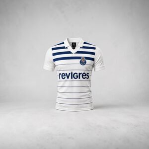 FC Porto 1985-86 Away Retro Jersey COPA Revigrés SoccerFootball Shirt White